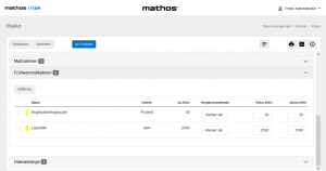 mathos::risk - Erweiterung Frühwarnindikatoren